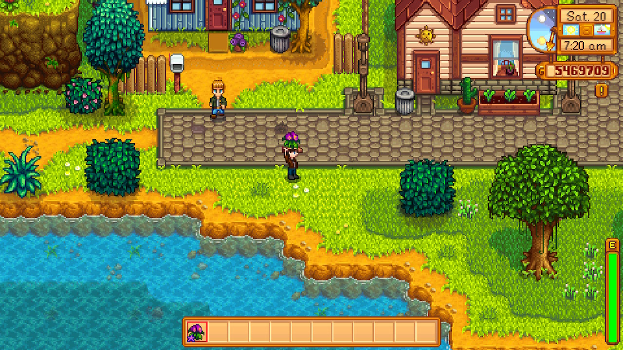 A 2d pixel video game