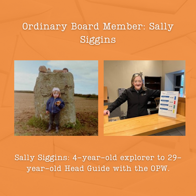 Two images of Sally Siggins, one in which she is a four year old explorer, and the other a 29 year old Head Guide with OPW.