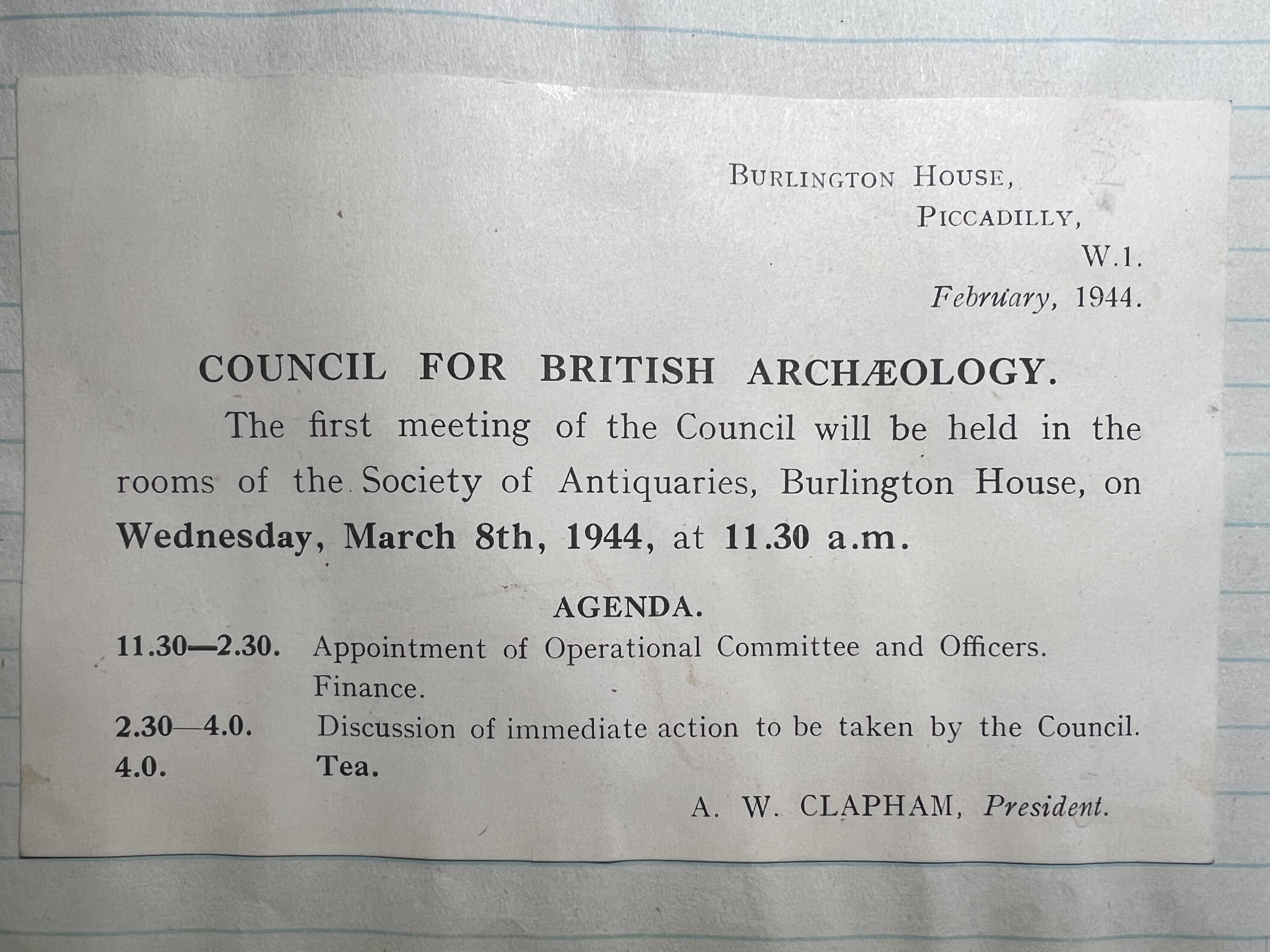 Minutes of the 1st meeting 1944.jpg