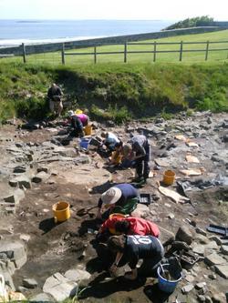 Excavation at Bamburgh Castle