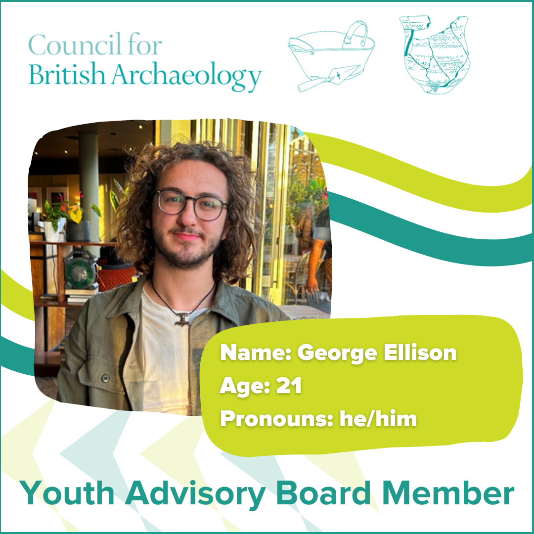 Picture of young advisor George Ellison with age and pronouns