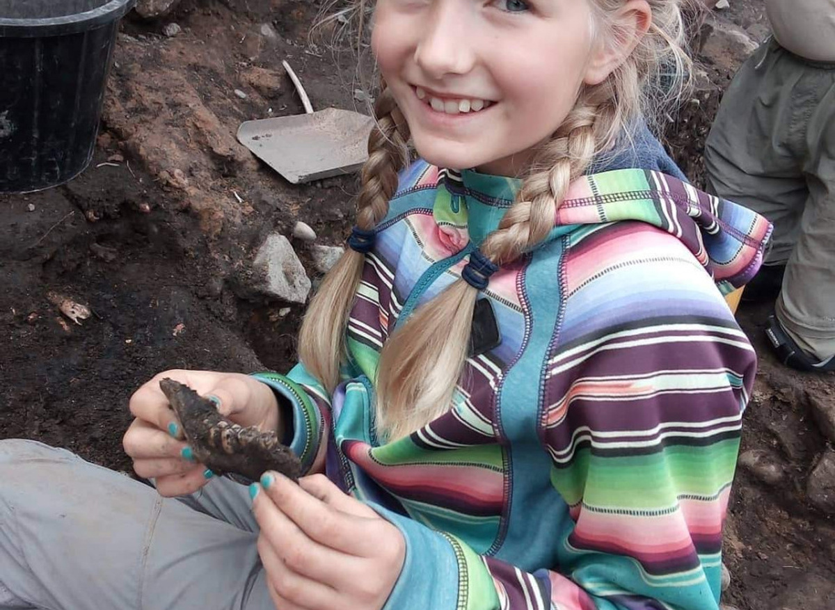 YAC Dig It! competition winner excavating at Bamburgh Castle