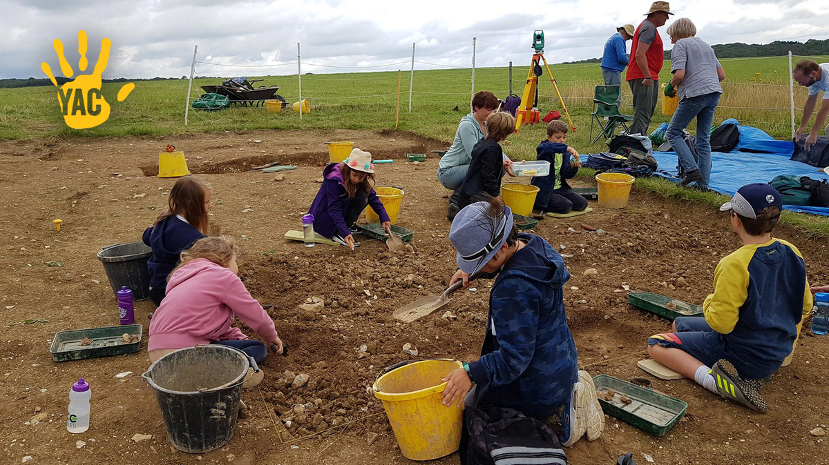 YAC members undertaking excavation and recording