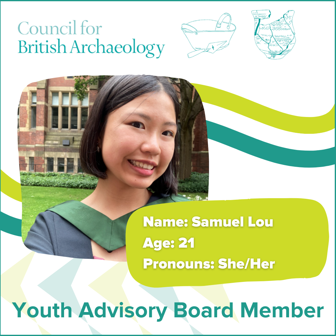 Picture of young advisor Samuel Lou with age and pronouns