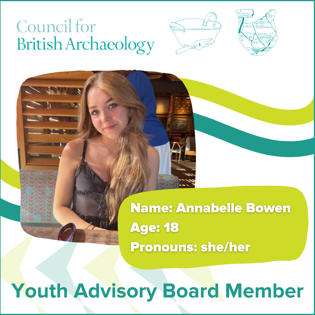 Picture of youth advisor Annabelle with pronouns and age