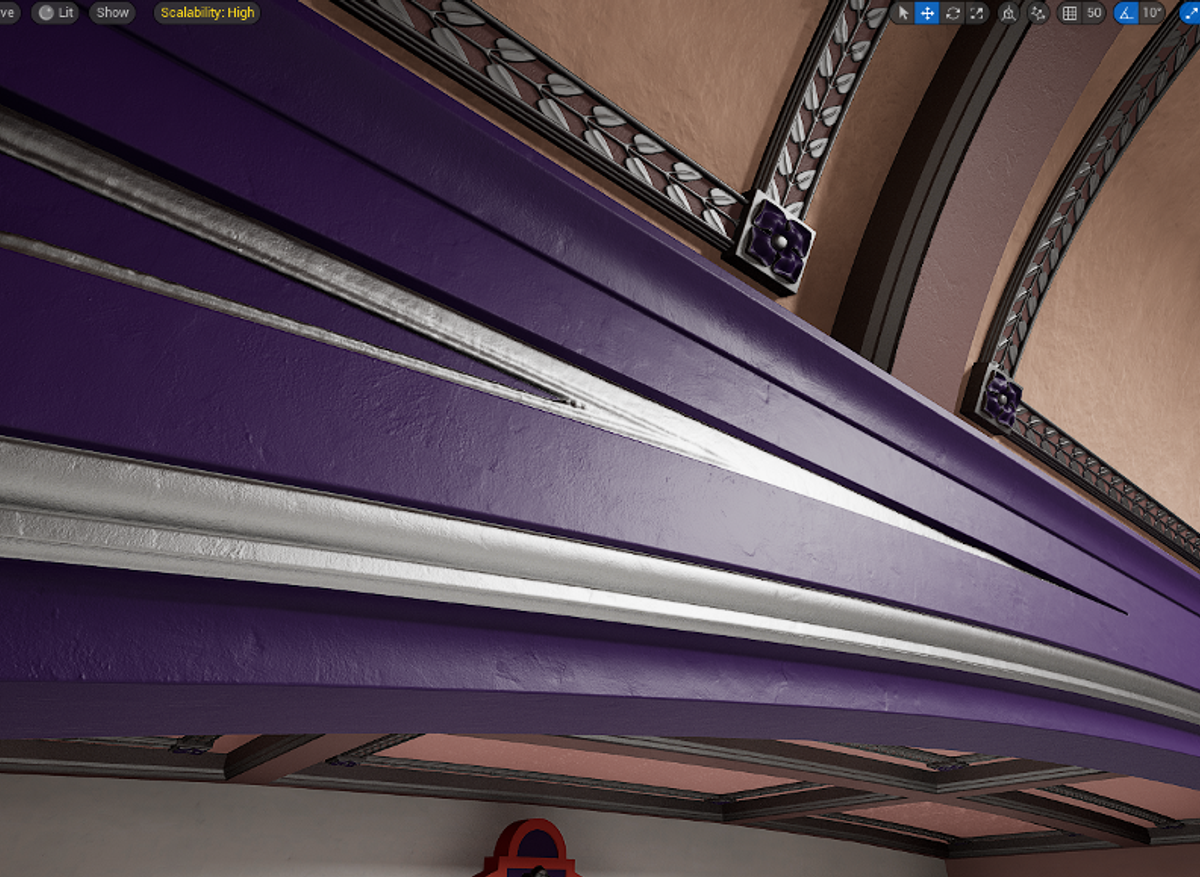 Textures from substance painter brought in and paired with Unreal Engine shaders