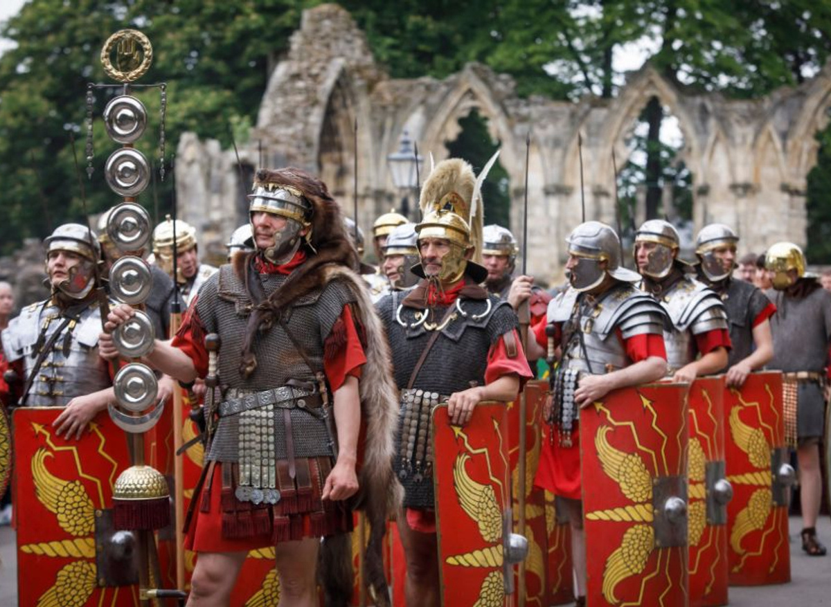 Romans in York Museum Gardens